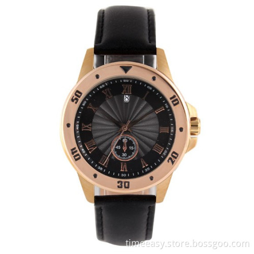High Quality Leather Watch, Men's Watch Brand Imitated Style Quartz Analog Unisex Watch